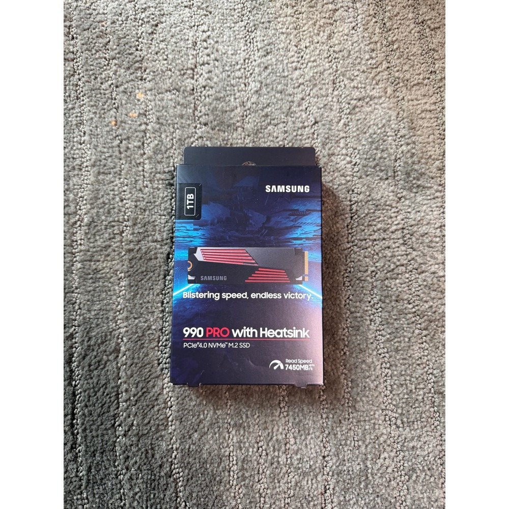 Samsung 990 PRO with Heatsink 1TB PCIe 4.0 NVMe M.2 SSD MZ-V9P1T0